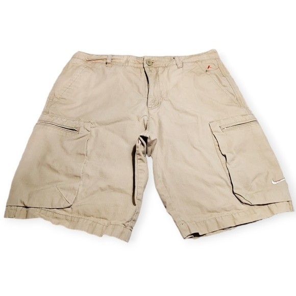 Nike Men's Performance Woven 6th Man Ripstop Cargo Shorts Khaki 36 - Picture 3 of 8